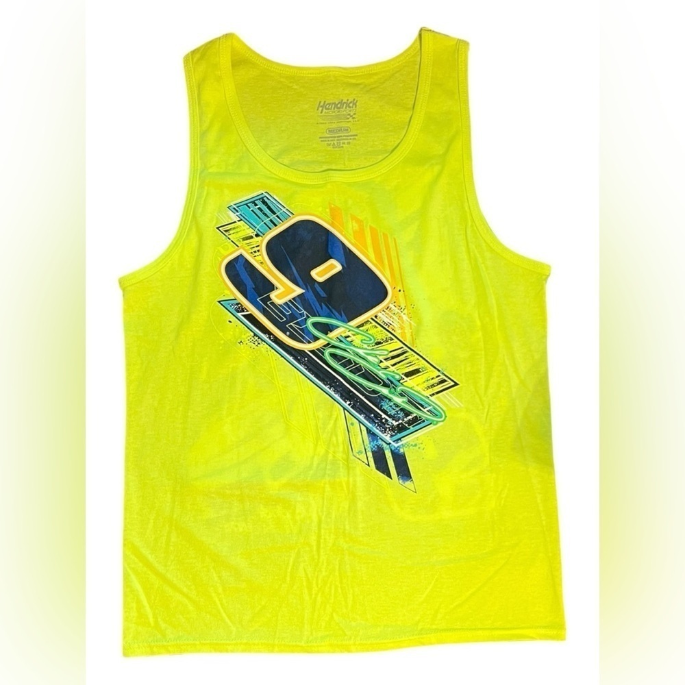 Chase Elliott Hendrick Motorsports Team Collection Yellow NAPA Tank Top Medium